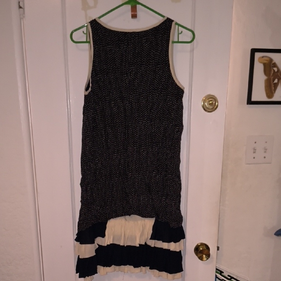 Ryu | Black and Cream Mini Dress - Picture 3 of 4